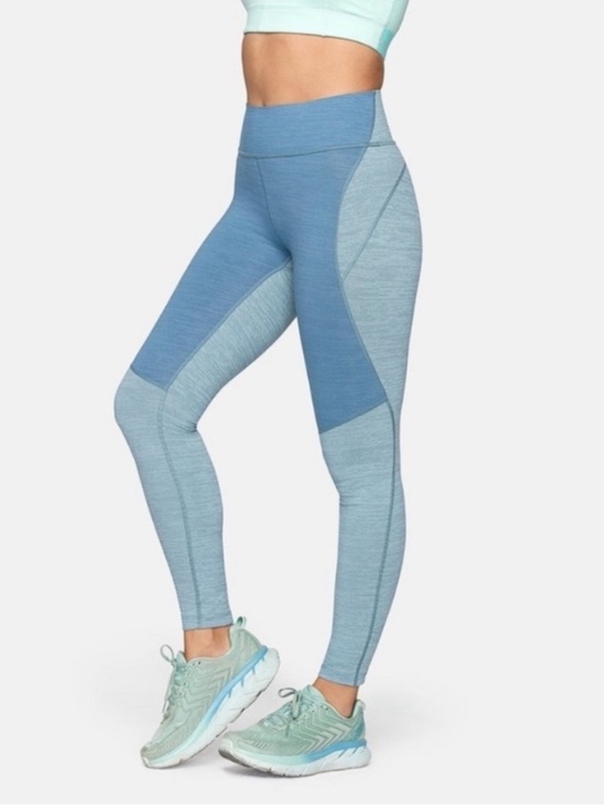 Outdoor Voices Pants - *Outdoor Voices Heathered Blue Techsweat Leggings Womens Medium